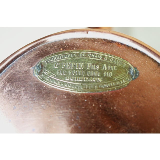 Rare Late 19th Century French Copper Barrel Topping Can For Sale - Image 6 of 12