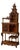 Japanese-Style Carved Wooden Display Cabinet For Sale
