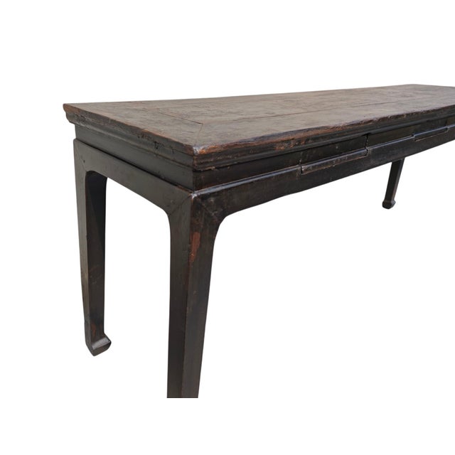 Mid 18th Century Mid-18th Century 91" Long 3 Drawer Console Table For Sale - Image 5 of 10