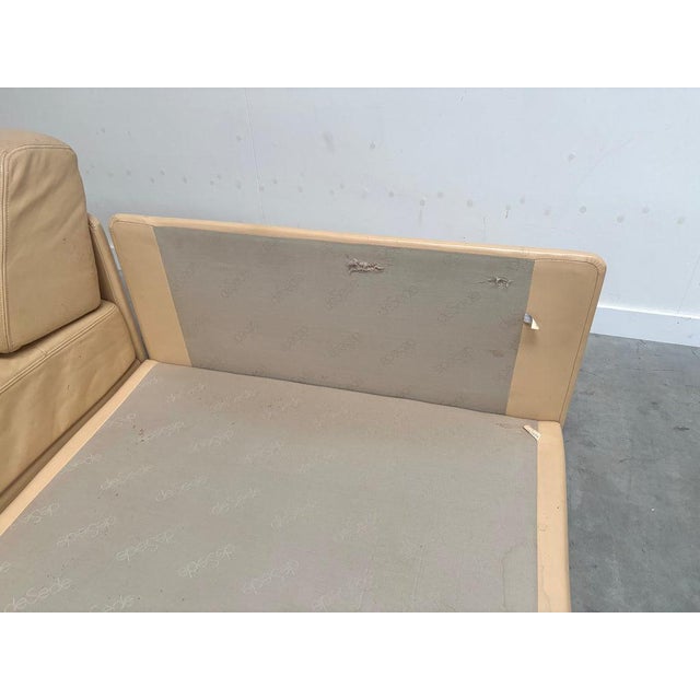 DS76 Lounge Sofa in Beige Leather from de Sede, 1970s For Sale - Image 13 of 16