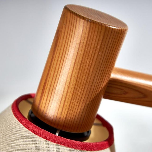 Vintage Table Lamp in Pine by Lys For Sale - Image 4 of 10