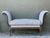 Vintage Ticking Stripe Scroll Bench For Sale - Image 12 of 12