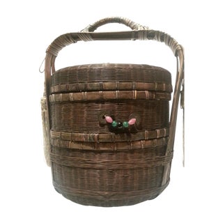 Chinese Stacking Sewing Basket For Sale