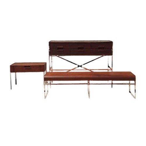 Nightstands & Table by Citterio for Maxalto, Set of 5 For Sale