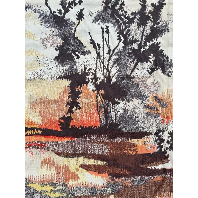 French Screen Printed Aubusson Tapestry by Gemmanick, 1970s For Sale - Image 11 of 18