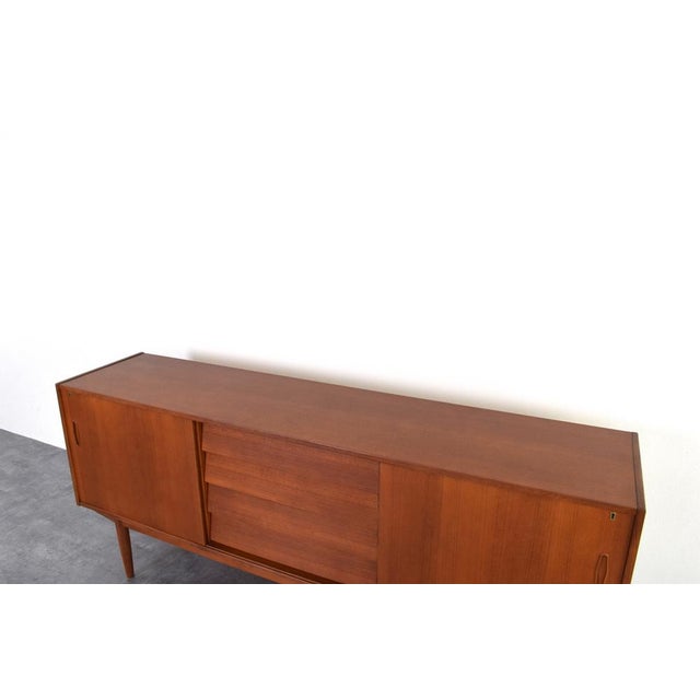 Mid-Century Modern Scandinavian Sideboard in Teak by Nils Jonsson for P.S. Heggen, 1960s. For Sale - Image 16 of 18