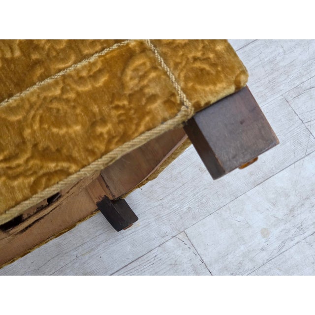 Mid-Century Modern Danish Oak Relax Armchair with Velour Upholstery, 1960s For Sale - Image 3 of 18