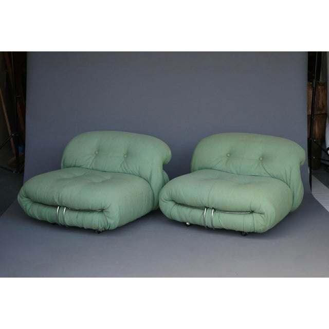 Cassina Set of Vintage Soriana Lounge Chairs by Afra & Tobia Scarpa for Cassina, 1970s For Sale - Image 4 of 15