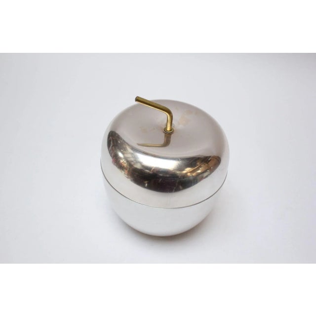 Mid-Century Modern Mid-Century Italian Aluminum "Mela" Ice Bucket by Ettore Sottsass for Rinnovel For Sale - Image 3 of 13