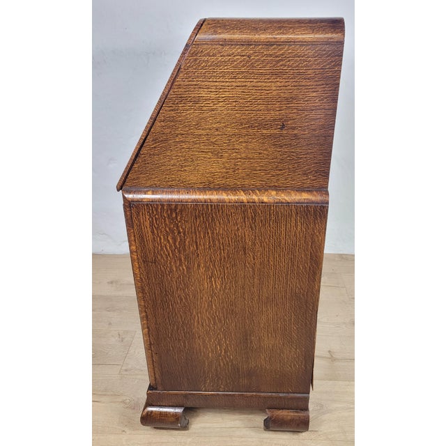 Vintage Oak Desk, 1960s For Sale - Image 17 of 18