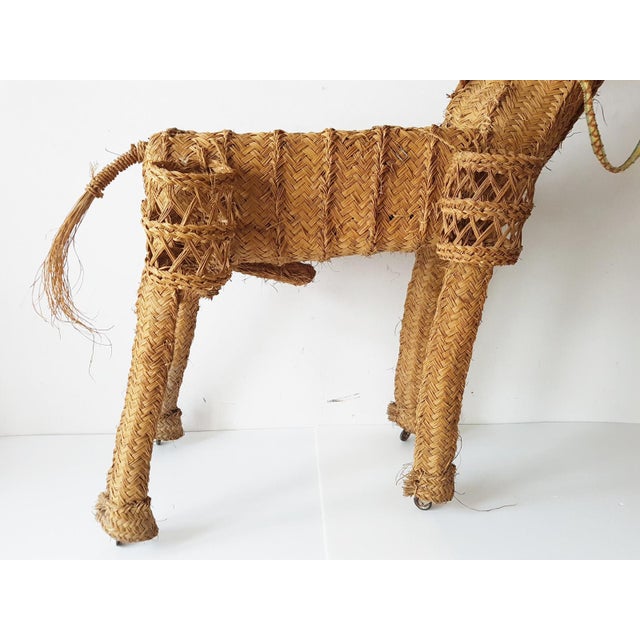 Donkey Plant Stand on Wheels, 1950s For Sale - Image 11 of 12