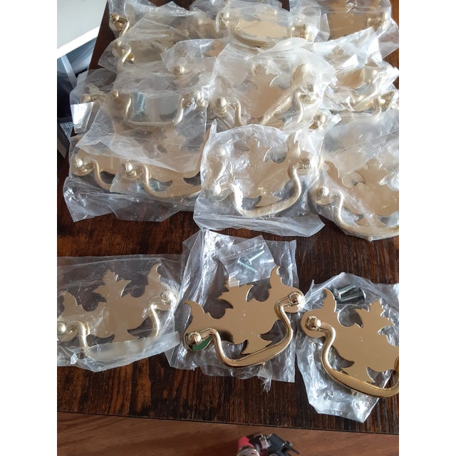 1980s Sets 1980s Never Used Gold Brass Chippendale Hardware Chippendale - 3 Sets of 6+ For Sale - Image 5 of 6