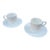 1980s Coalport Demitasse Cups and Saucers - 4 PCS For Sale