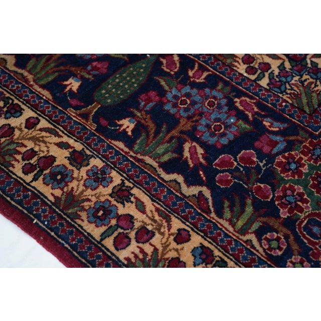 Traditional Antique Semnan Rug 4'9'' X 6'5'' For Sale - Image 3 of 9