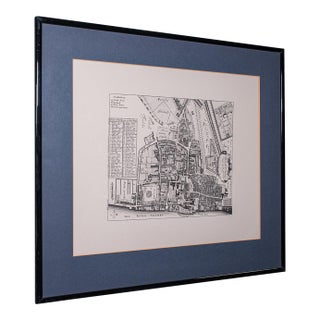 Vintage 18th Century Street Map, London, Houses of Parliament, Westminster Abbey For Sale