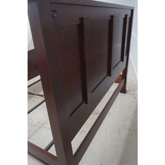 Stickley King Size Model 8747 Cherry Panel Bed For Sale - Image 9 of 17