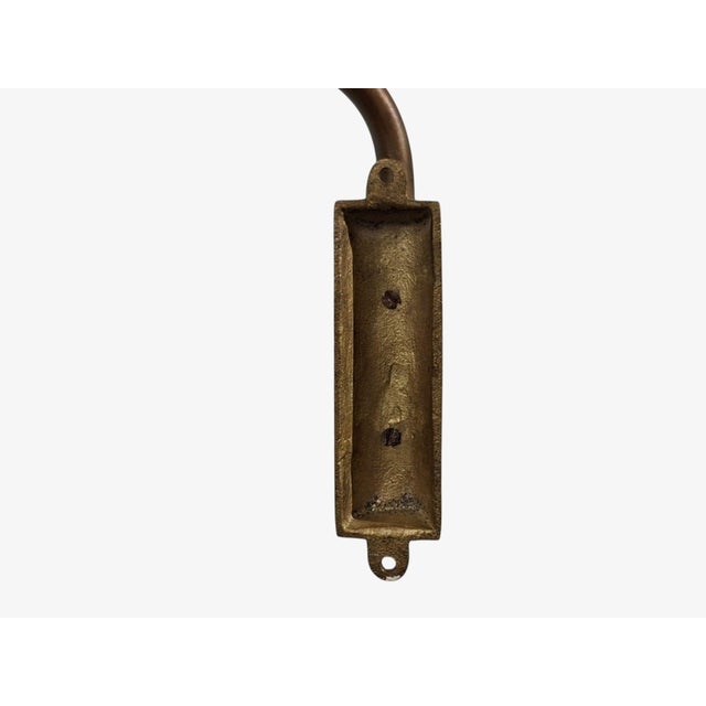 Danish Modern, Articulating Wall Light or Sconce, Patinated Brass, Denmark, 1950s For Sale - Image 15 of 15