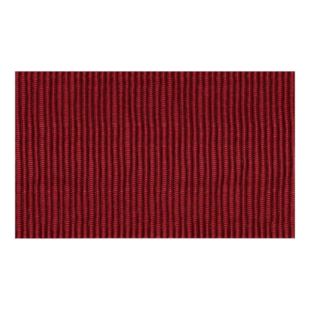Schumacher Wide Faille Tape in Berry For Sale