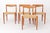 Set of 4 Vintage Dining Chairs by H.W. Klein for Bramin, Denmark, 1960s–70s An elegant set of four Danish mid-century...