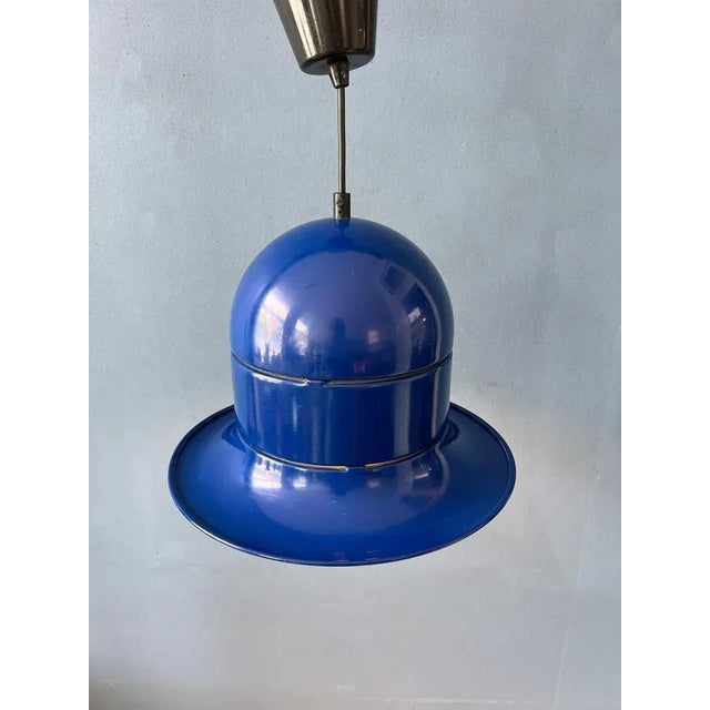 Mid-Century Flying Saucer Ufo Pendant Lamp For Sale - Image 4 of 11