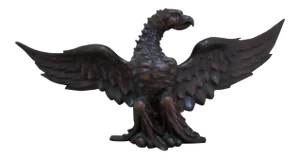 Carved Wooden Eagle of Generous Proportions, 19th Century