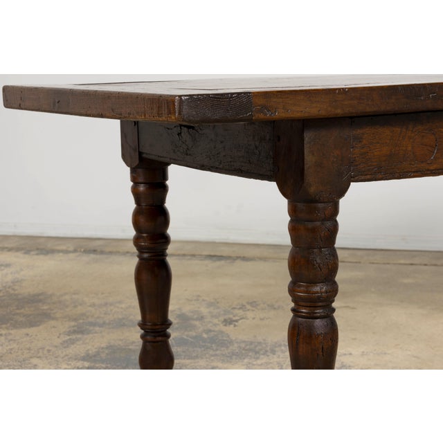 Early 19th Century French Louis XIII Style Oak Farmhouse Dining Table For Sale - Image 14 of 18