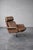 Brown Set of Mid-Century Modern Danish Brown Leather Swivel Chair & Ottoman, 1970s For Sale - Image 8 of 18
