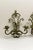 Verdigris Verdigris Wrought Iron Wall Sconce Candle Holders a Pair For Sale - Image 8 of 9