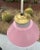 1950s Mid Century Modern Ufo Diner Coffee Shop Pink Hanging Ceiling Lamp For Sale - Image 4 of 10