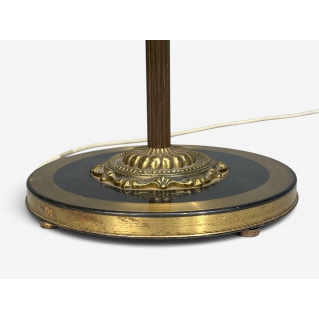 1950s Swedish Modern, Dual Head Floor Lamp, Reeded Brass, Sweden For Sale - Image 11 of 11