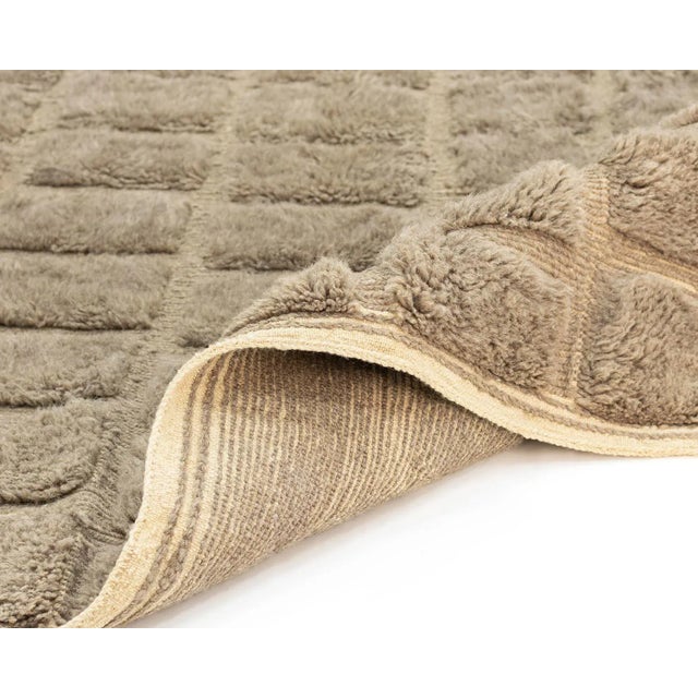 Hand-Knotted Wool Rug by Azele Studio For Sale - Image 4 of 8