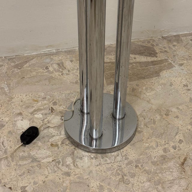 Space Age Floor Lamp in Chromed Metal and Glass Spheres, 1970s For Sale - Image 4 of 8