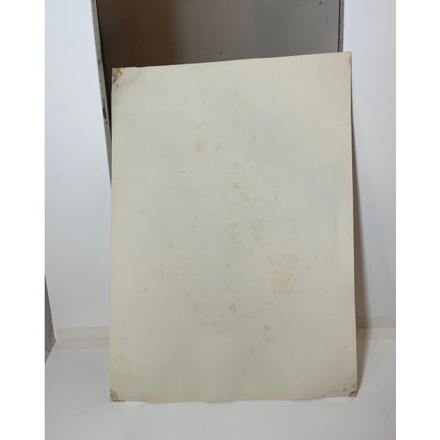 Antique 16th Century Original Religious the Holy Family Pencil Drawing Sketch For Sale - Image 13 of 13