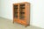 Victorian R. J. Horner Style Antique American Empire Carved Tiger Oak Double Bookcase Cabinet With Leaded Glass Doors, Circa 1890s For Sale - Image 3 of 14