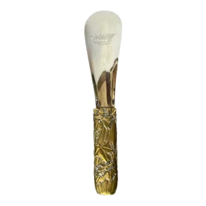 Antique Insect Theme Brass & Chrome Shoe Horn