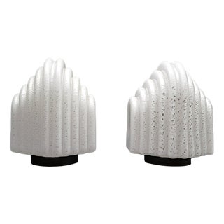 Murano Glass Table Lamps, 1980s, Set of 2 For Sale