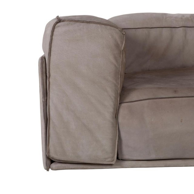 Grey Leather Corner Sofa from Baxter For Sale - Image 5 of 17
