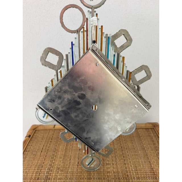 Metal Large Wall Lamp by Albano Poli for Poliarte, 1960s For Sale - Image 7 of 8