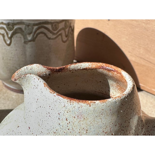 Brown Studio Ceramics Glaze Art Vessels by Elly Kuch, Fredelsloh, Germany, 1970s, Set of 3 For Sale - Image 8 of 18
