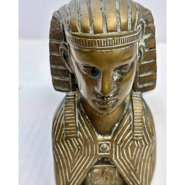 Antique French Egyptian Revival Bronze Figure of a Sphinx For Sale - Image 11 of 12