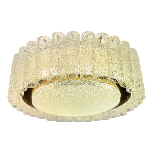 Vintage German Murano Glass Ceiling Lamp from Doria Leuchten, 1960s For Sale