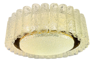 Vintage German Murano Glass Ceiling Lamp from Doria Leuchten, 1960s