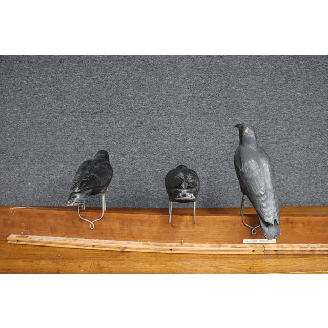 Folk Art Crow Decoys – Set of Three For Sale - Image 14 of 18