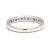 0.40ctw Sapphire & Diamond Band Ring, 18k White Gold, Ring Size 5.25 For Sale - Image 4 of 7