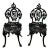 Antique Iron Outdoor Chairs, Pair For Sale