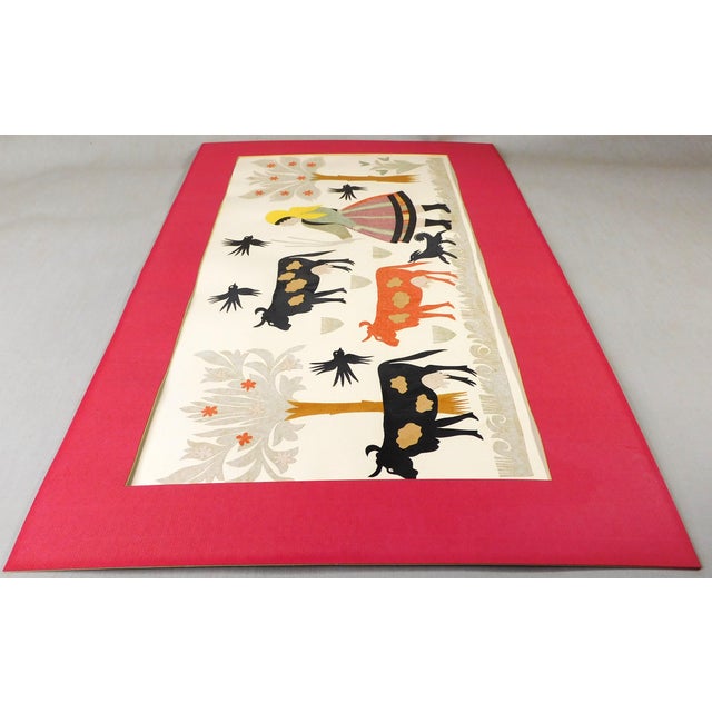 This piece is in very good overall condition for its approximately 60 year age. There is wear to the black paint on the...