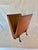 Mid 20th Century Leather and Cast Iron Magazine Rack For Sale - Image 10 of 13