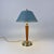 Metal Mid-Century Modern Swedish Walnut and Brass Table Lamp by Erik Tidstrand, 1940s For Sale - Image 7 of 18