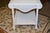 Vintage White Wicker Square Side / End Table With Lower Shelf For Sale - Image 4 of 13