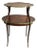 Vintage French Louis XV Style Marquetry Two-Tier Étagère Side Table For Sale